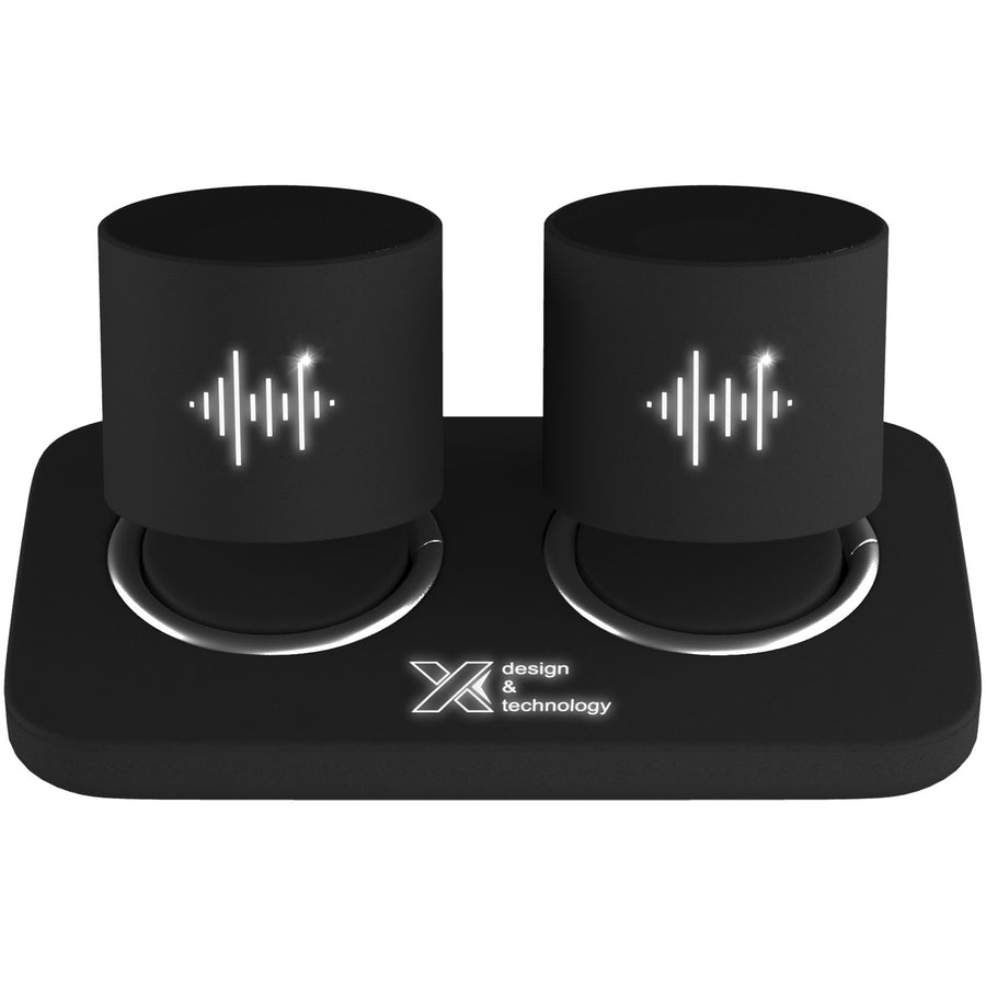G1PX028 Coppia di speaker stereo luminosi con base