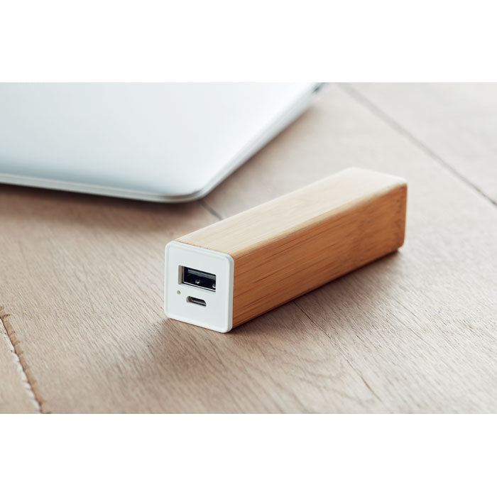 GO9673 Power bank in bamboo