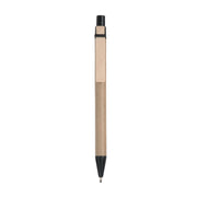 G09816 Penna a sfera in cartoncino e clip in legno