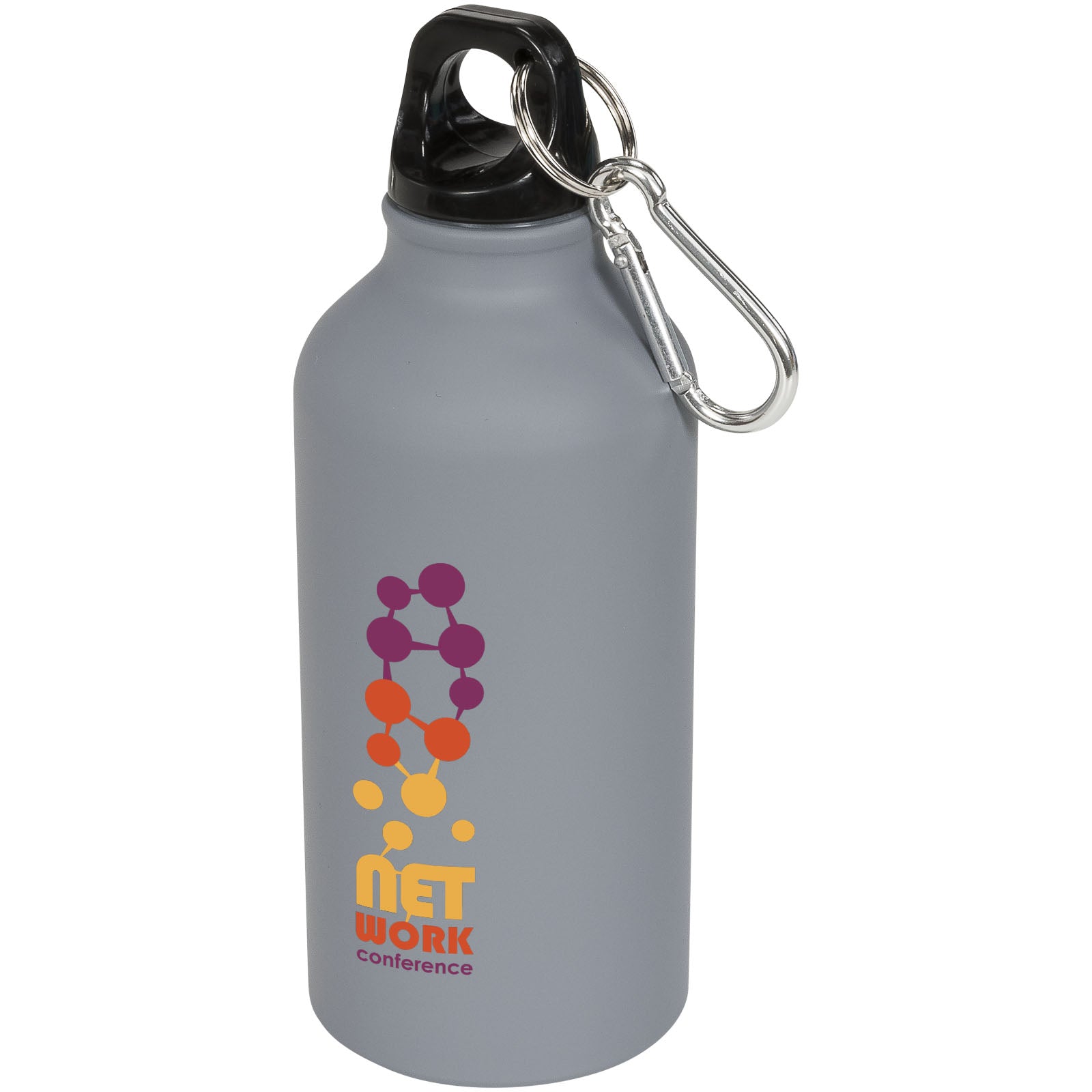 G100559 Borraccia sportiva Oregon opaca con moschettone da 400 ml