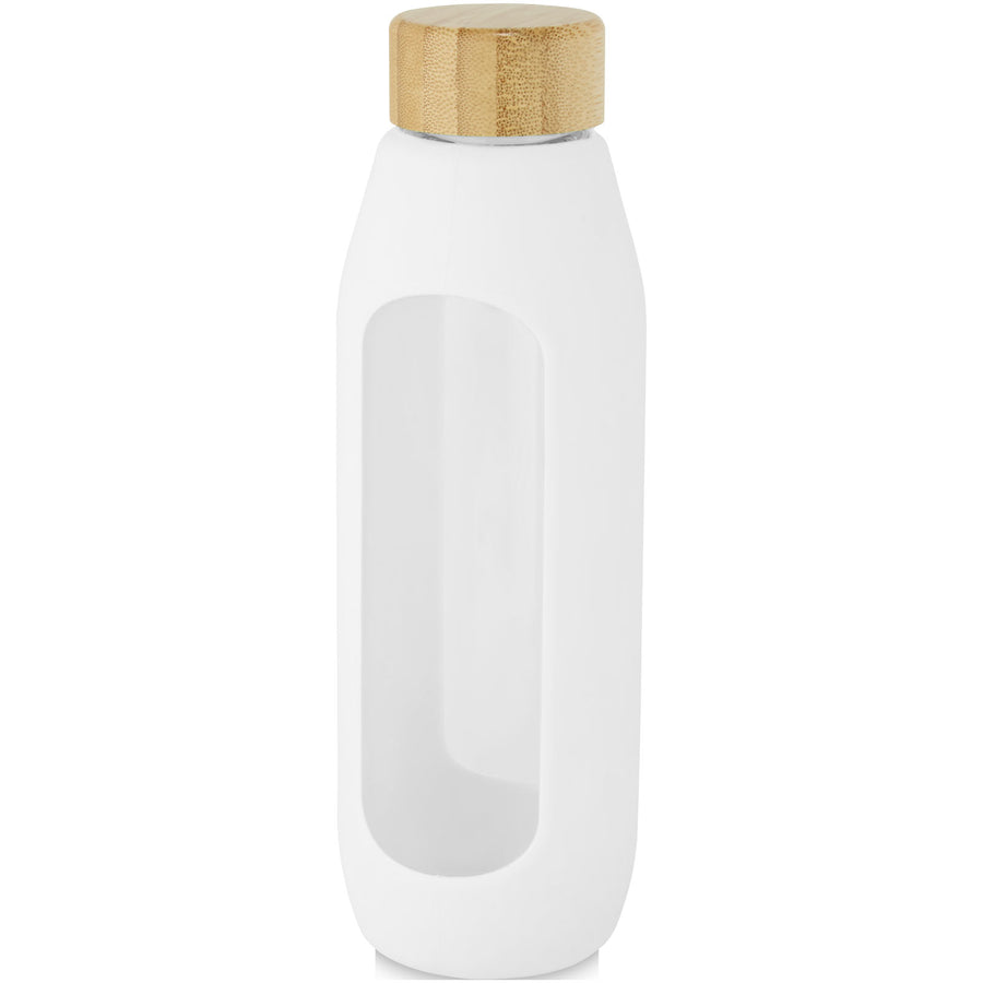 G100666 Borraccia in vetro borosilicato da 600 ml con impugnatura in silicone Tidan