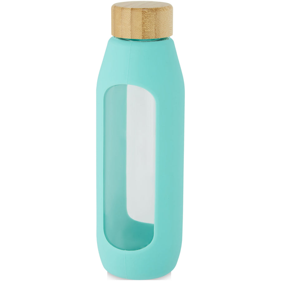 G100666 Borraccia in vetro borosilicato da 600 ml con impugnatura in silicone Tidan