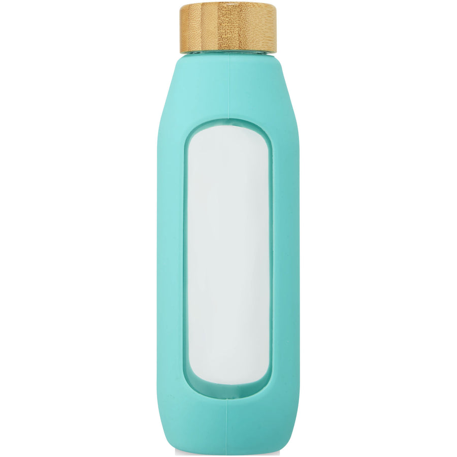 G100666 Borraccia in vetro borosilicato da 600 ml con impugnatura in silicone Tidan
