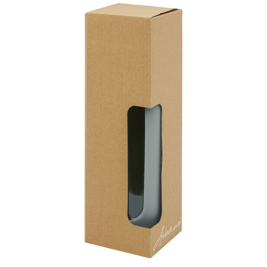 G100666 Borraccia in vetro borosilicato da 600 ml con impugnatura in silicone Tidan