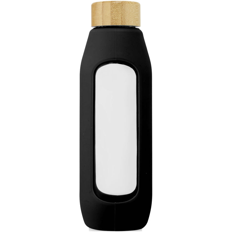 G100666 Borraccia in vetro borosilicato da 600 ml con impugnatura in silicone Tidan
