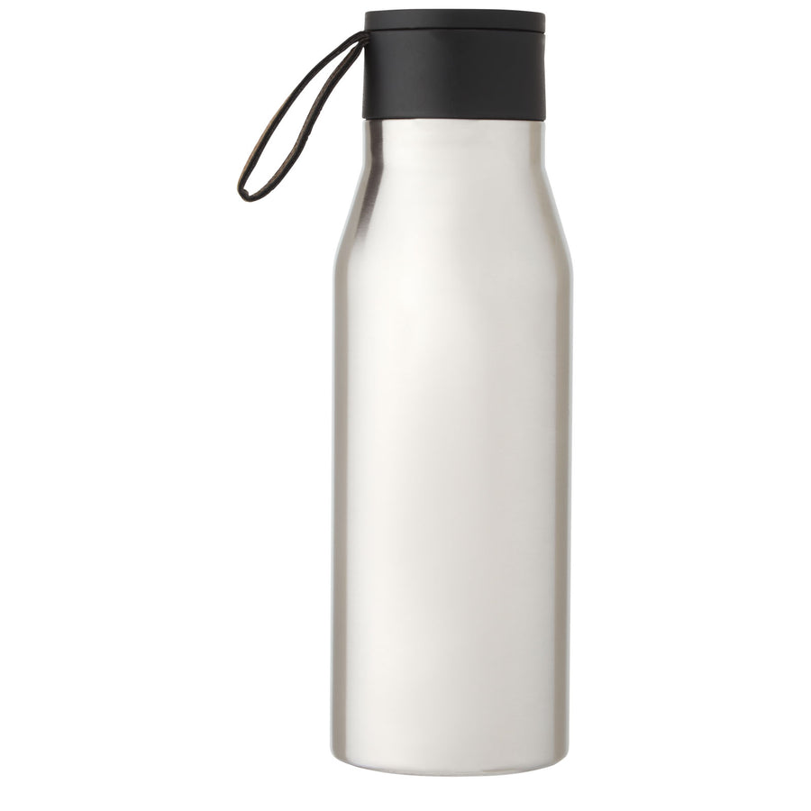G100668 Borraccia termica in acciaio inossidabile da 500 ml con isolamento sottovuoto in rame, coperchio e cinturino in finta pelle