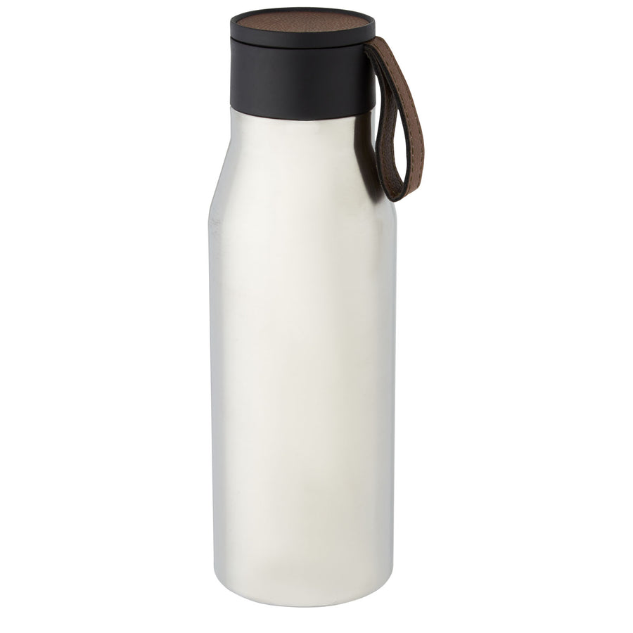 G100668 Borraccia termica in acciaio inossidabile da 500 ml con isolamento sottovuoto in rame, coperchio e cinturino in finta pelle