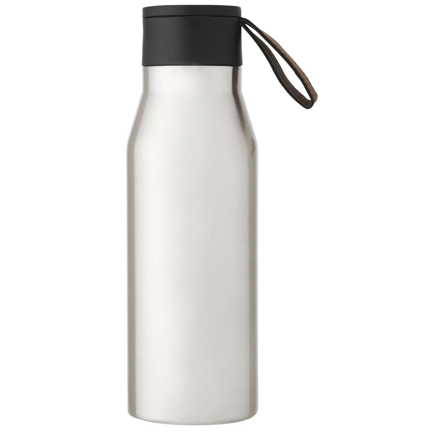 G100668 Borraccia termica in acciaio inossidabile da 500 ml con isolamento sottovuoto in rame, coperchio e cinturino in finta pelle