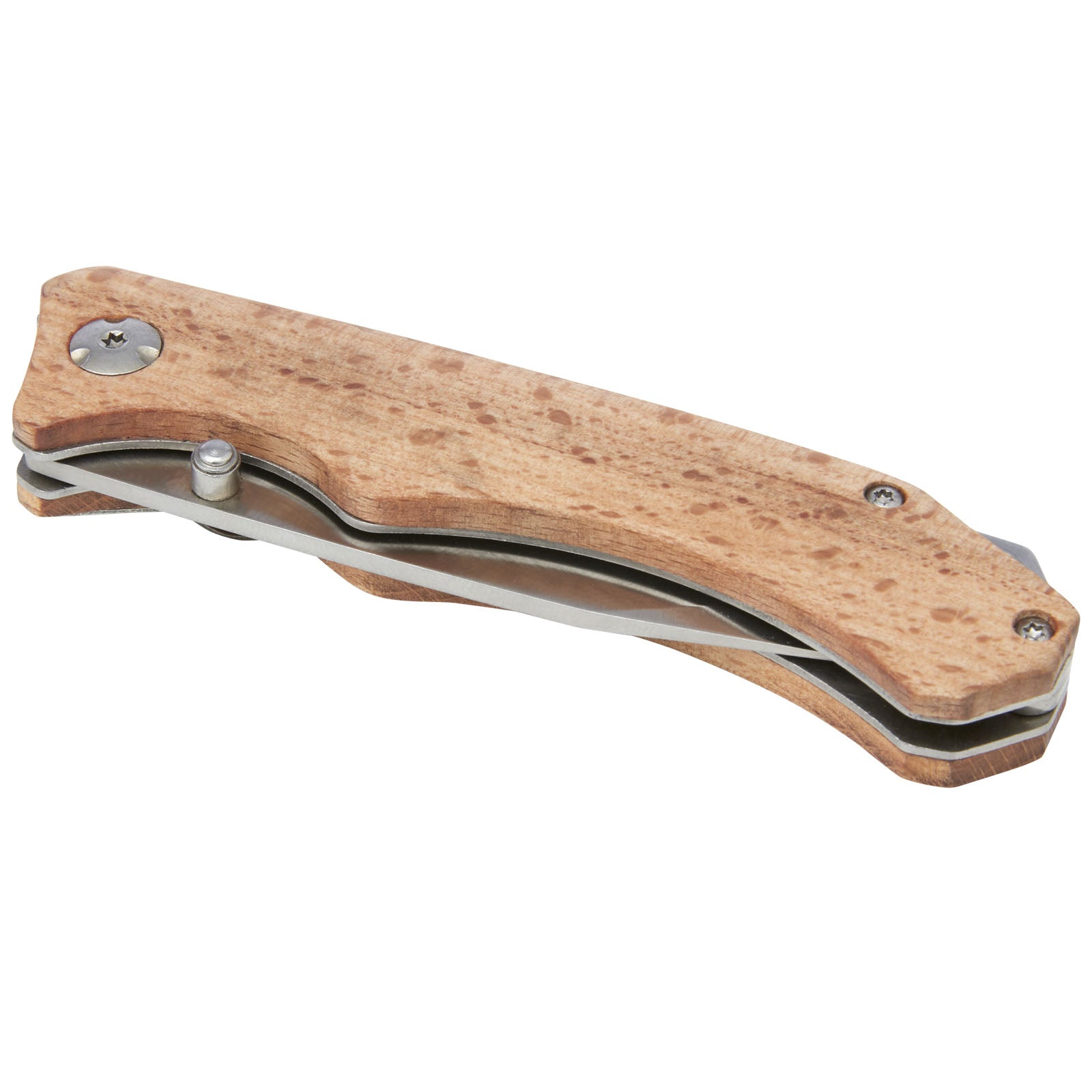 G104536 Coltello tascabile Dave in legno con clip per cintura