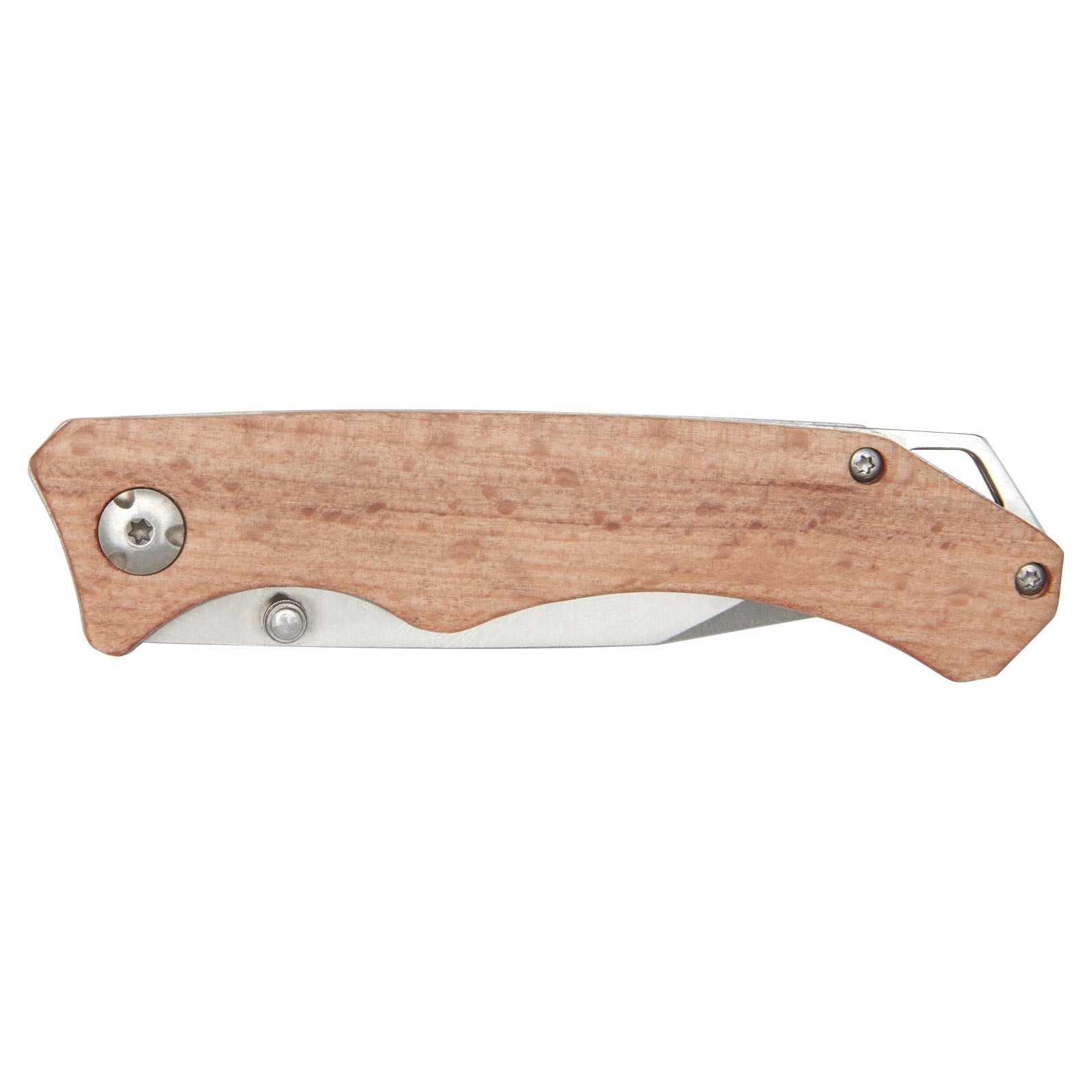 G104536 Coltello tascabile Dave in legno con clip per cintura
