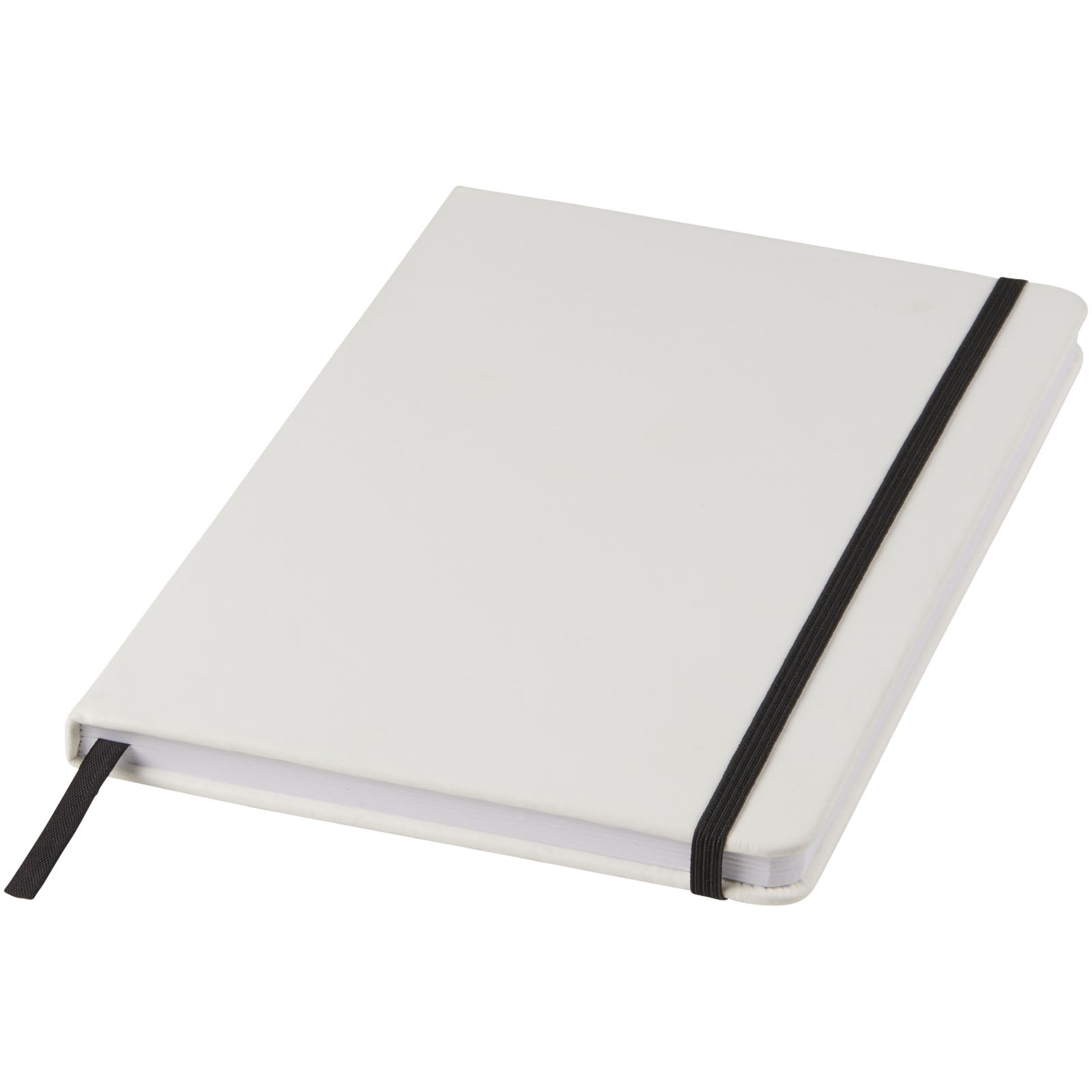 G107135 Blocco note bianco formato A5 con elastico colorato Spectrum
