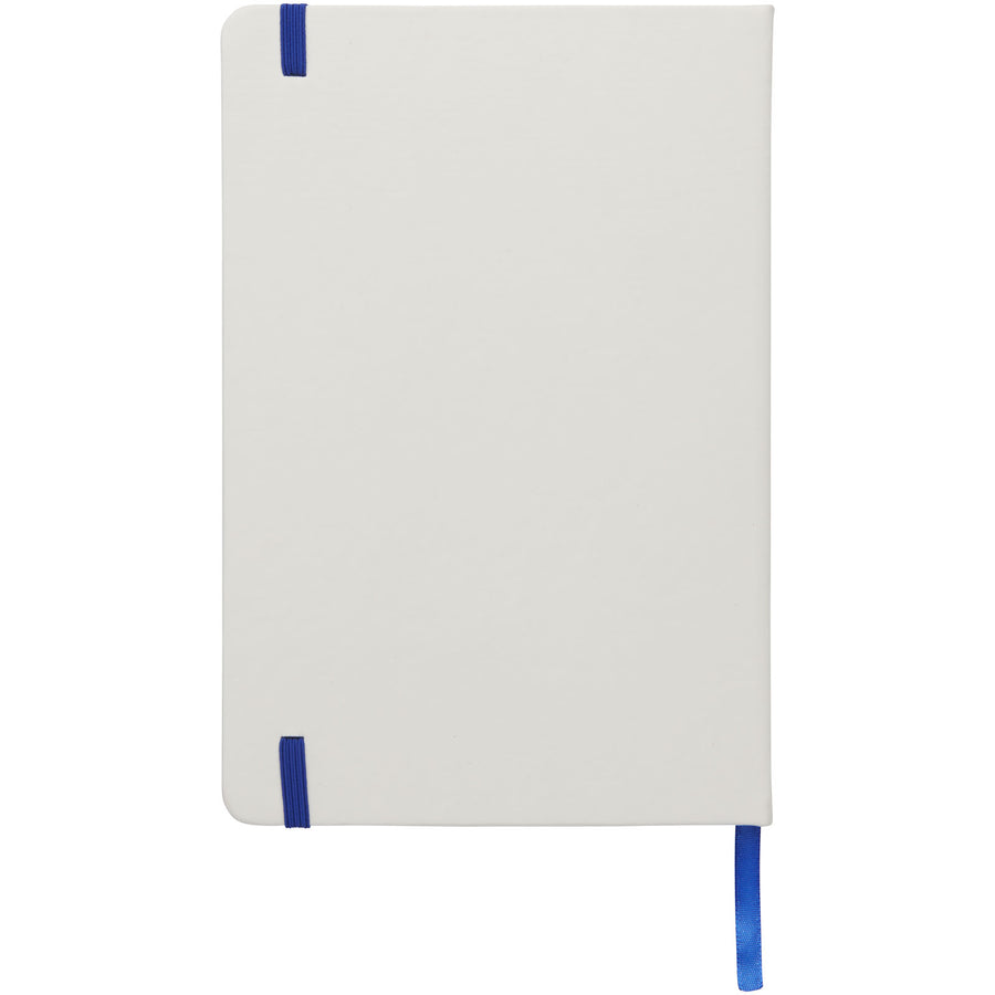 G107135 Blocco note bianco formato A5 con elastico colorato Spectrum