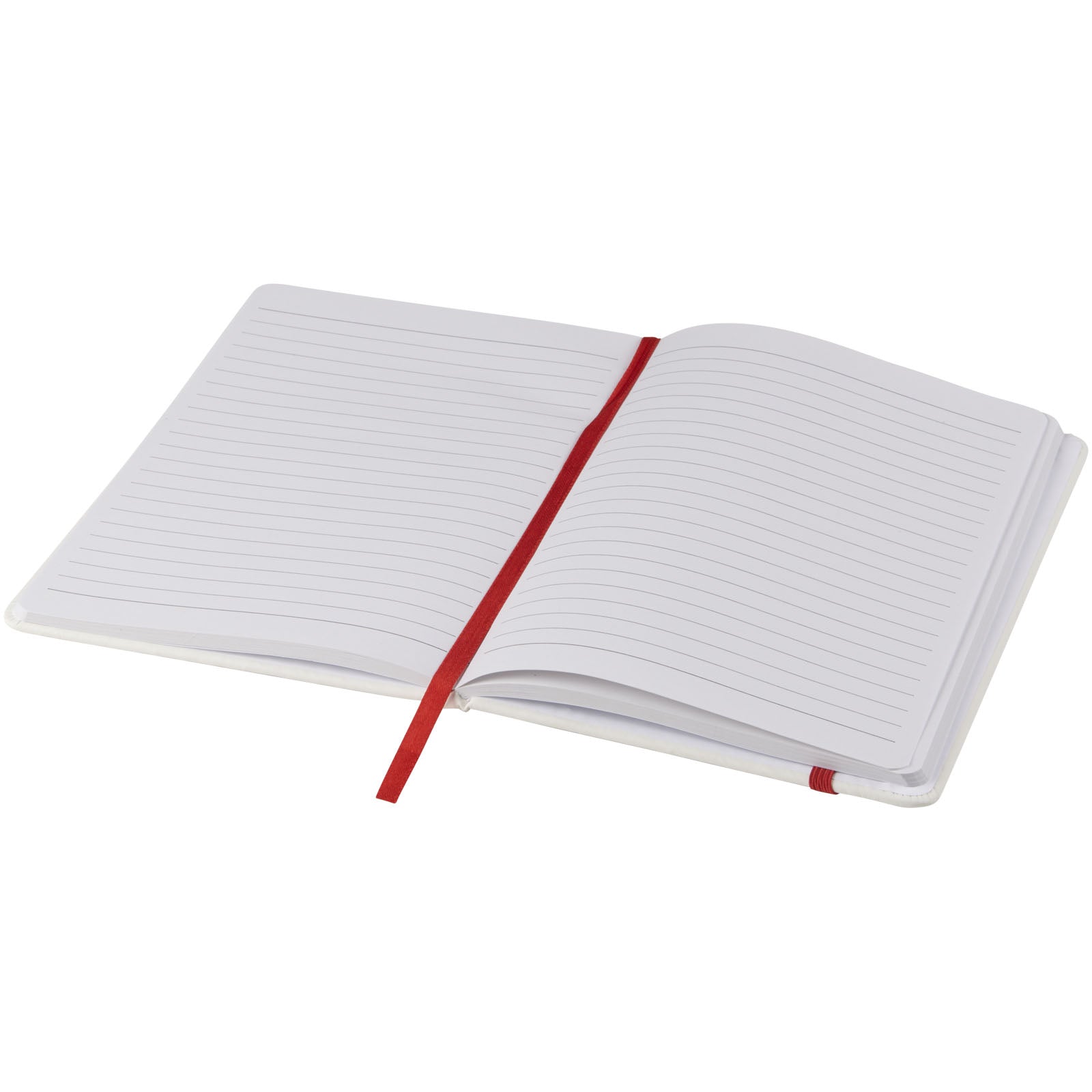 G107135 Blocco note bianco formato A5 con elastico colorato Spectrum