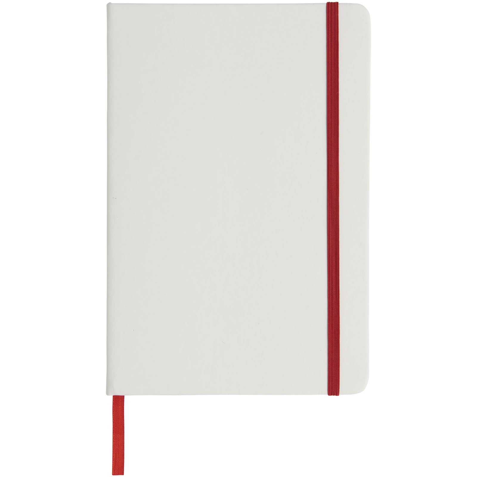 G107135 Blocco note bianco formato A5 con elastico colorato Spectrum