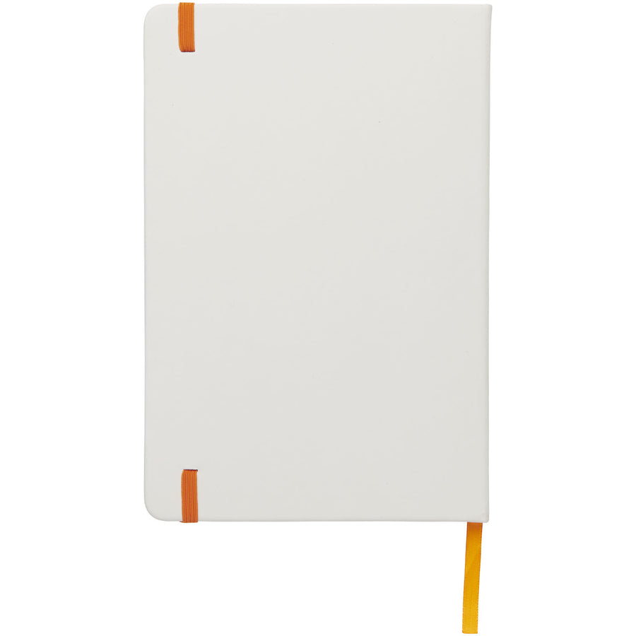 G107135 Blocco note bianco formato A5 con elastico colorato Spectrum
