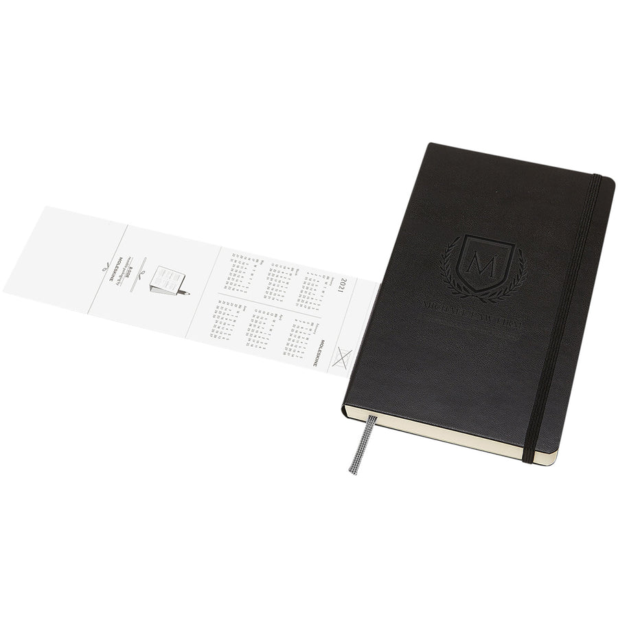 G107753 Moleskine giornaliera con copertina rigida L 13x21 cm