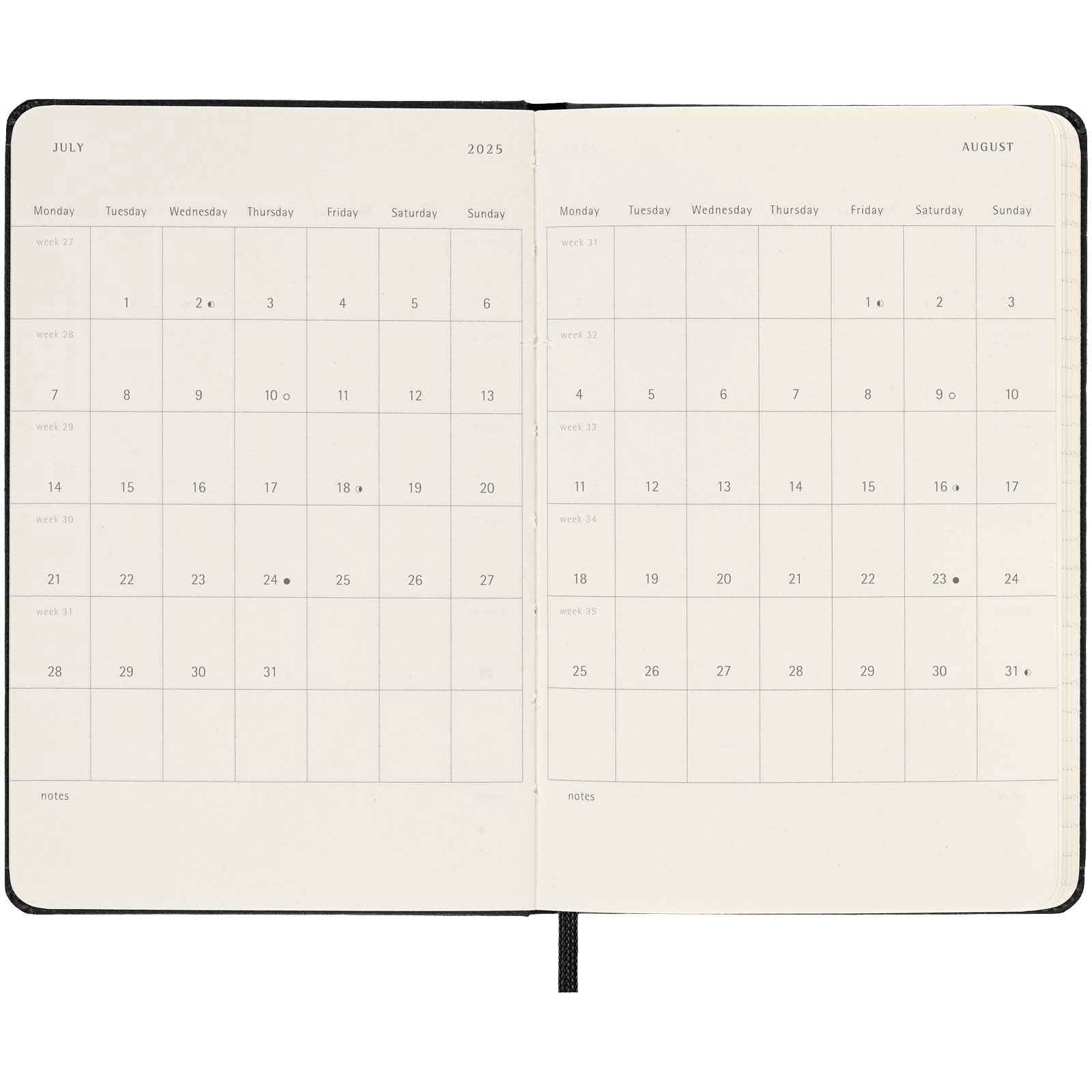 G107944 Moleskine copertina rigida M 9x14 cm