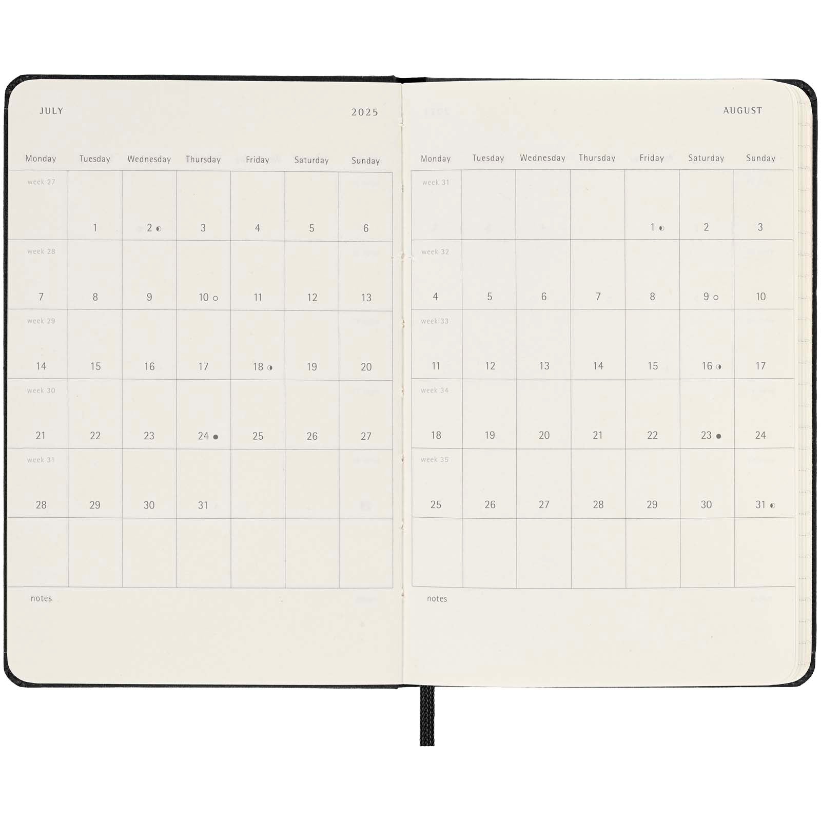 G107946 Moleskine copertina rigida M 9x14 cm