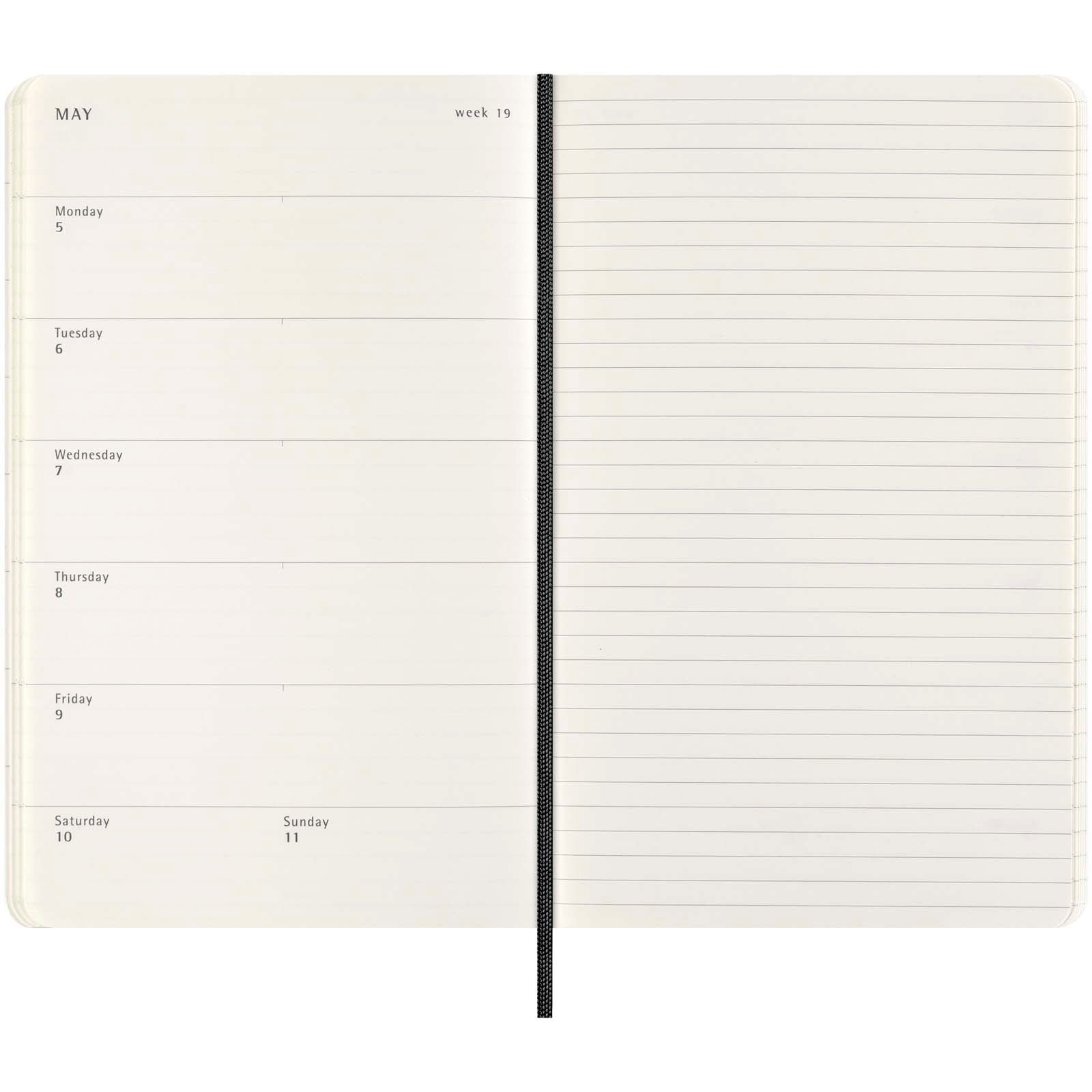 G107951 Moleskine con copertina morbida 100%VEGEA® Boa L 13x21 cm