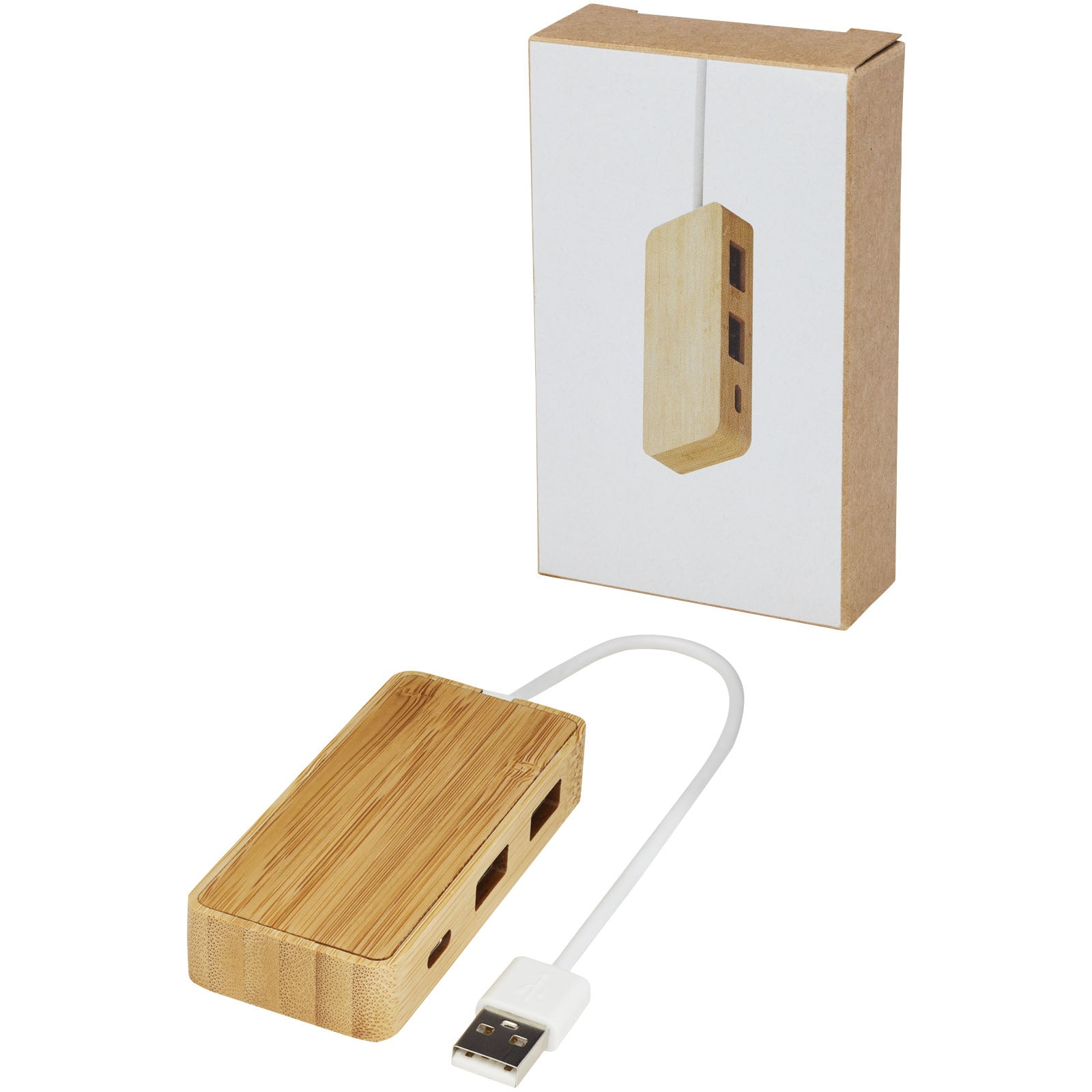 G124306 Hub USB in bamboo Tapas