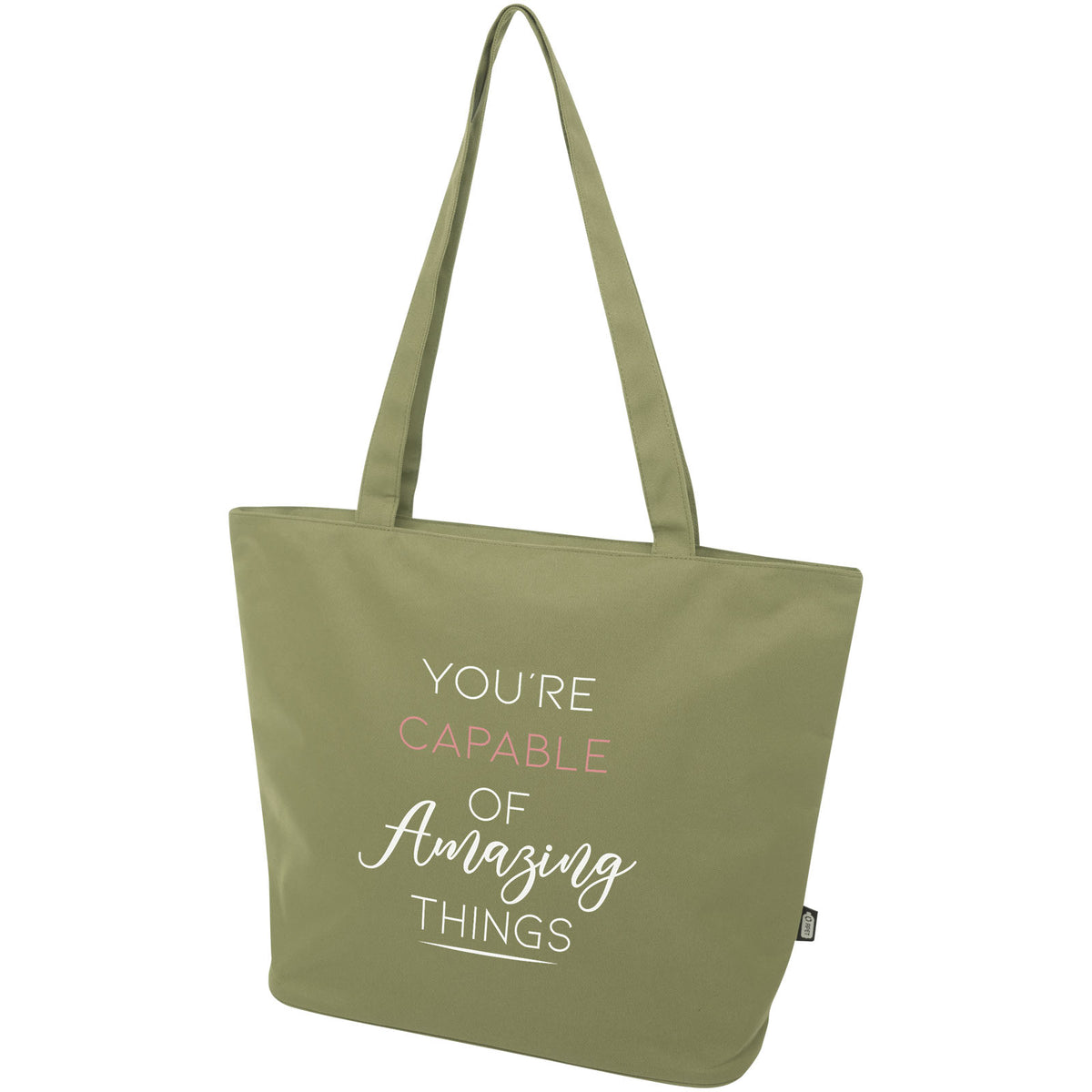 G130052 Tote bag in materiale riciclato con cerniera Panama 20l