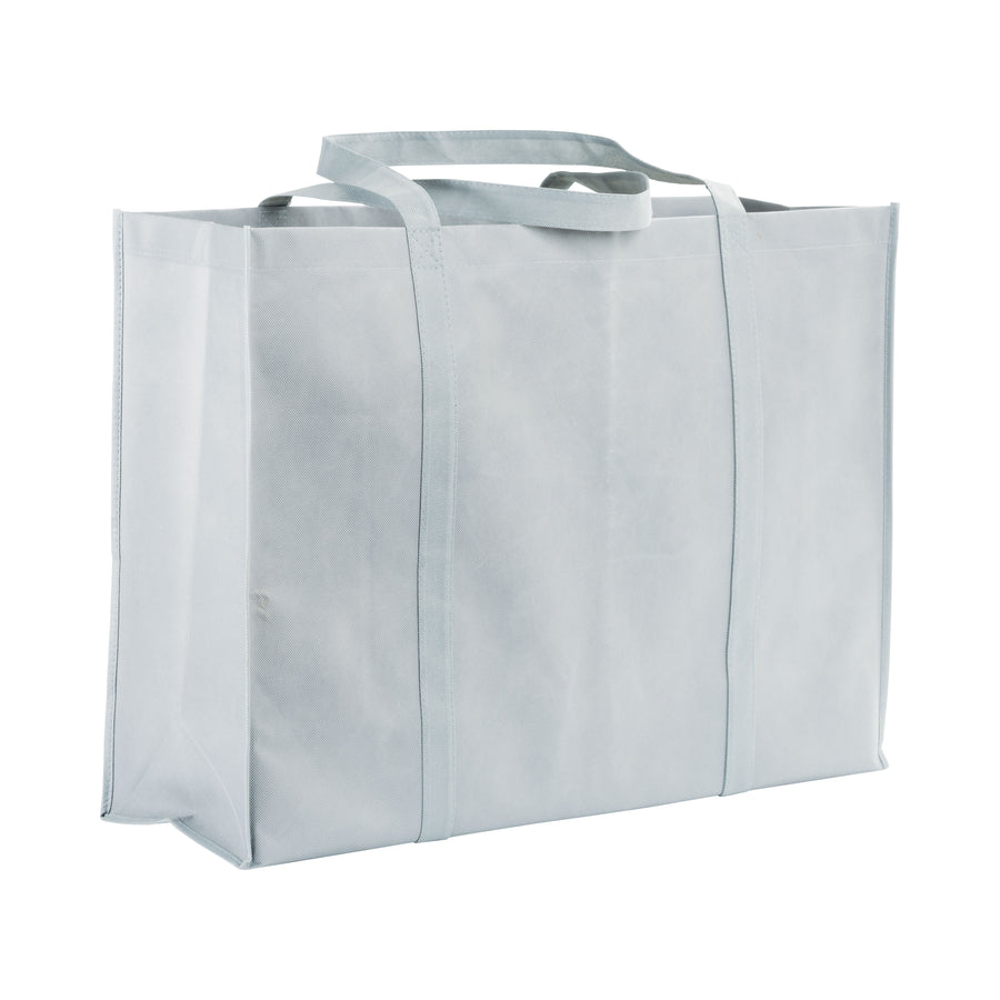 G18106 Shopper maxi con soffietto in TNT 100 gr/m² cucito, manici lunghi