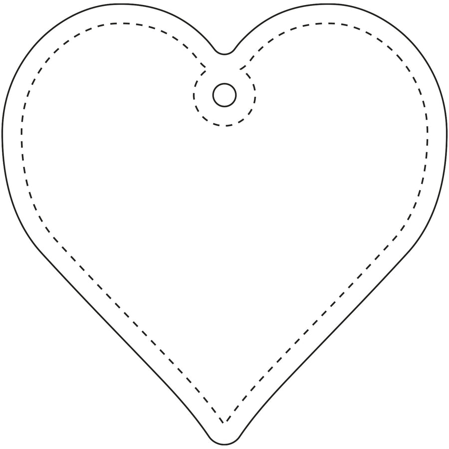 G1PR091 Gancio catarifrangente a forma di cuore in TPU con catenella RFX™