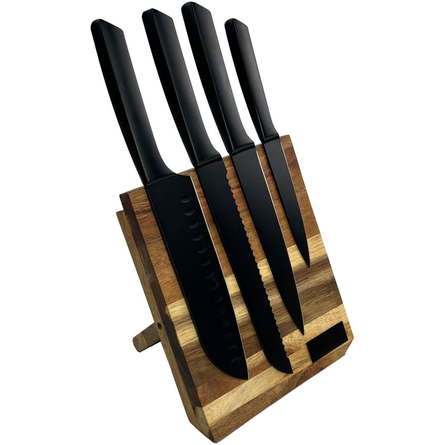 G1PX153 Set con coltelli da cucina e tagliere SCX.design K04