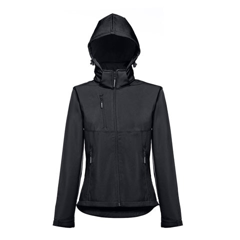 G30181 Giacca softshell da donna, con cappuccio rimovibile