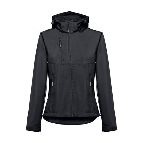 G30181 Giacca softshell da donna, con cappuccio rimovibile