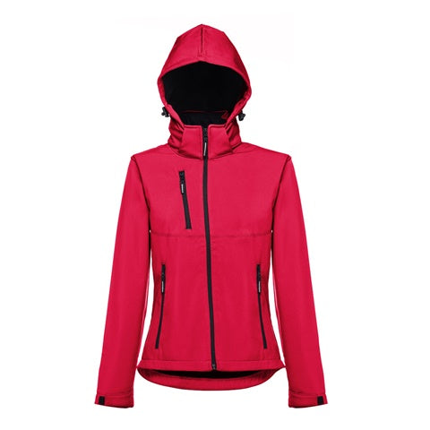 G30181 Giacca softshell da donna, con cappuccio rimovibile