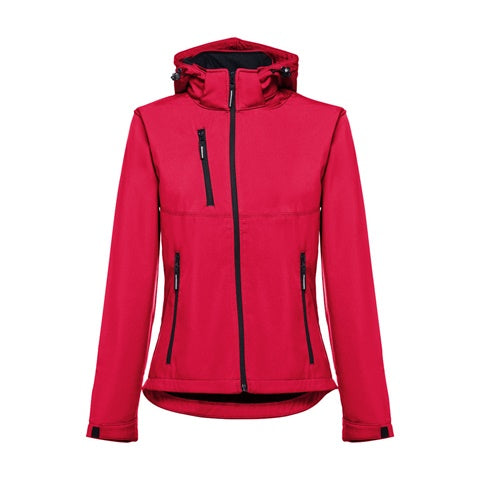 G30181 Giacca softshell da donna, con cappuccio rimovibile