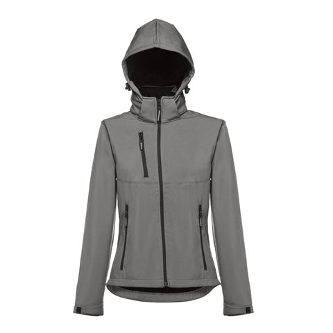 G30181 Giacca softshell da donna, con cappuccio rimovibile
