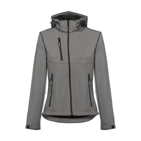 G30181 Giacca softshell da donna, con cappuccio rimovibile