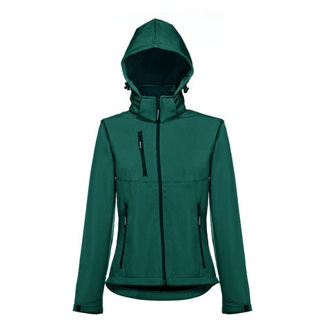 G30181 Giacca softshell da donna, con cappuccio rimovibile
