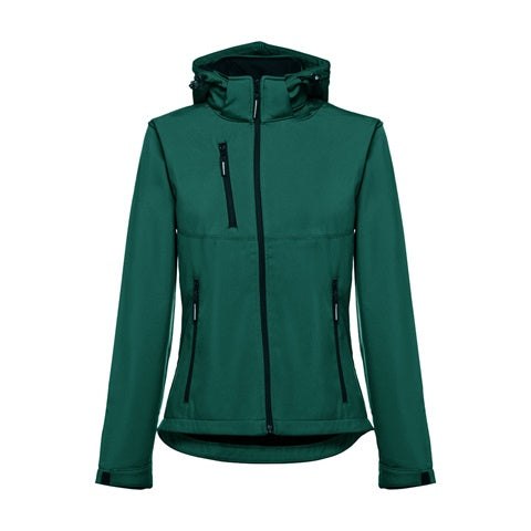 G30181 Giacca softshell da donna, con cappuccio rimovibile
