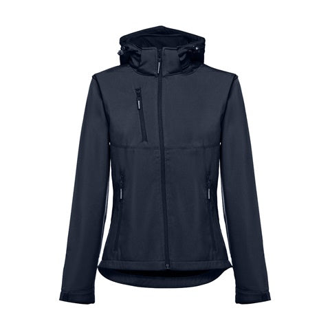G30181 Giacca softshell da donna, con cappuccio rimovibile