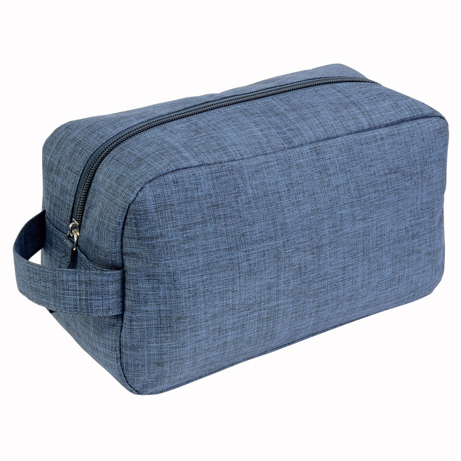 G18148 Beauty case in poliestere 300D tessuto melange con maniglia
