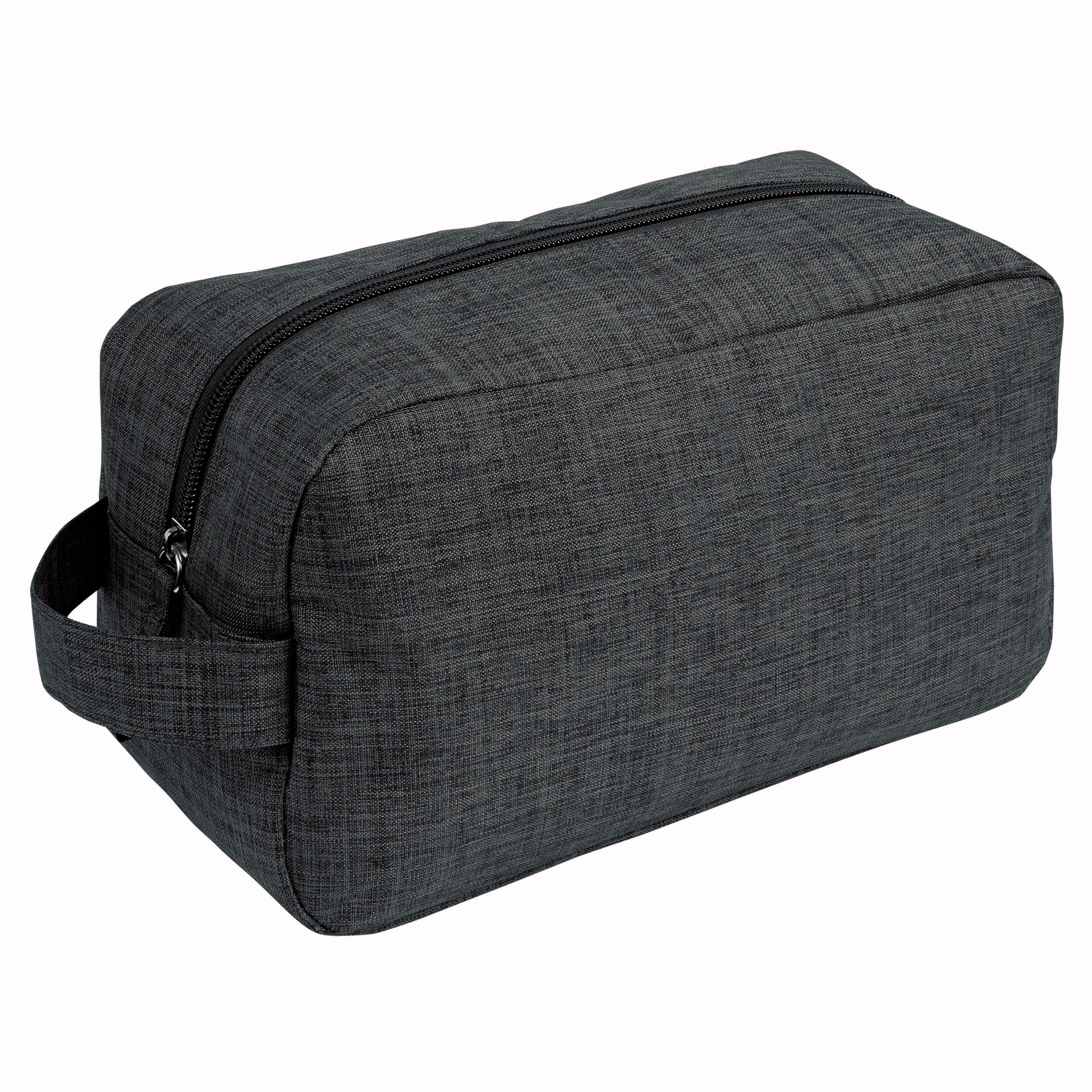 G18148 Beauty case in poliestere 300D tessuto melange con maniglia