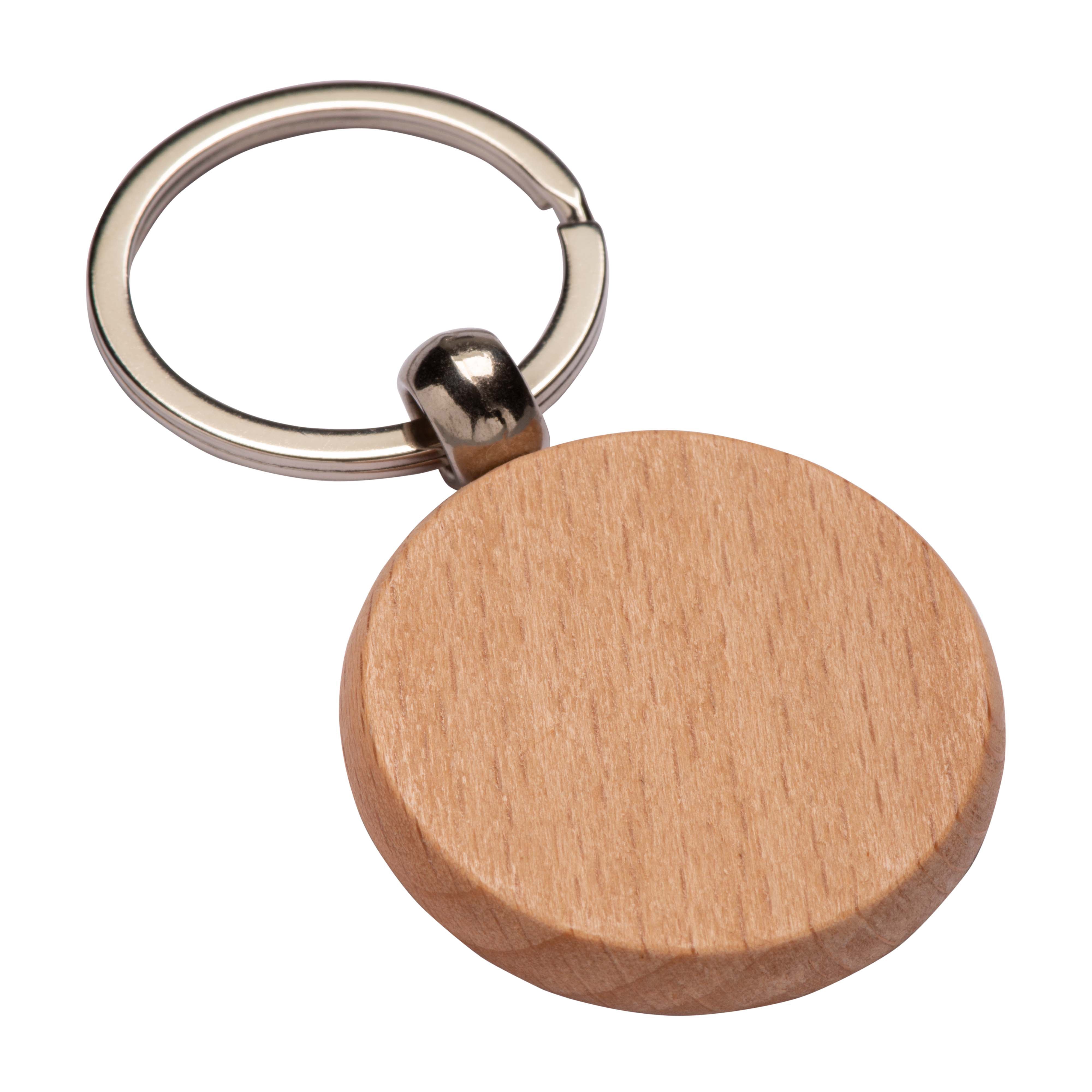 G22902 Portachiavi tondo in legno
