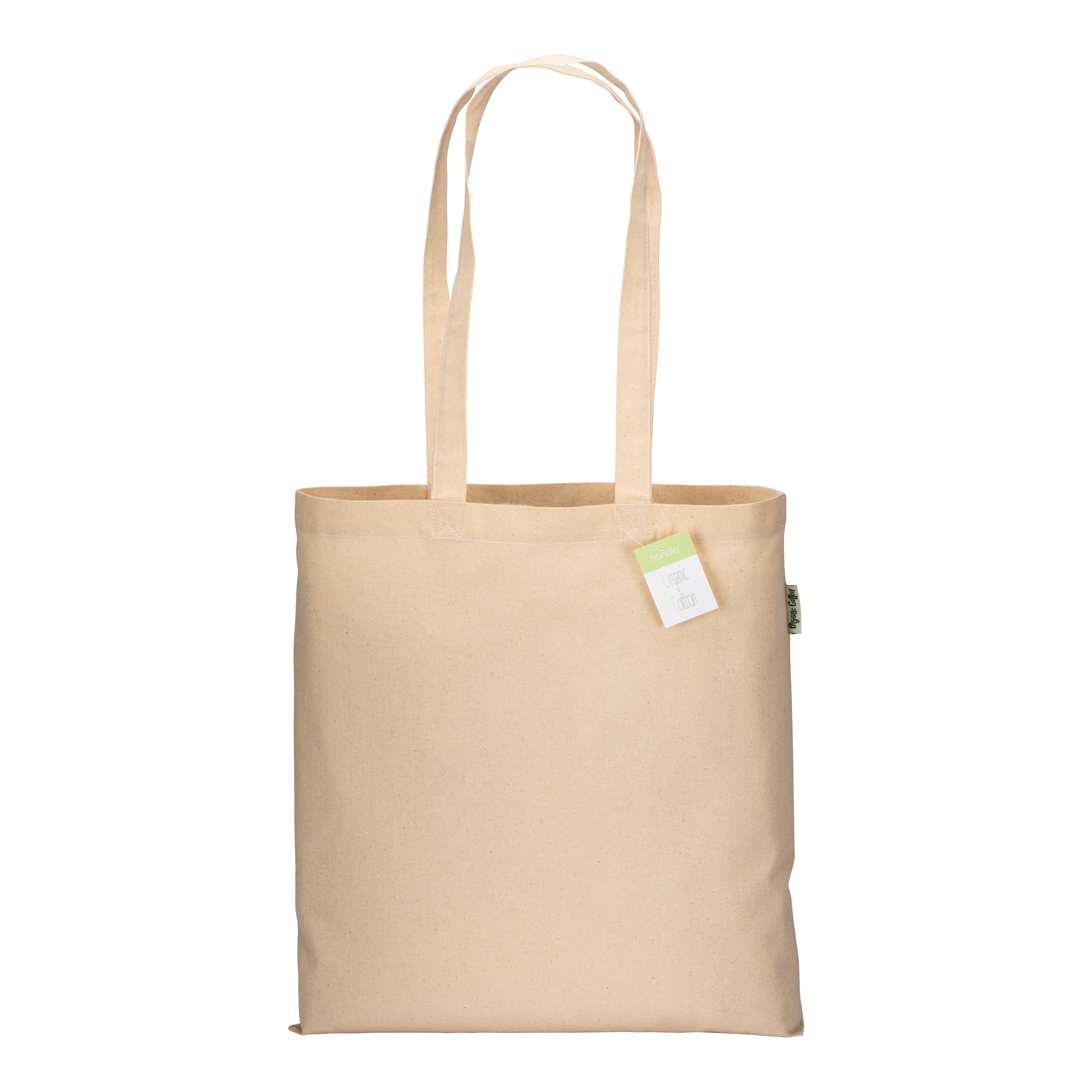 G22116 Shopper in cotone organico 190 gr/m², manici lunghi