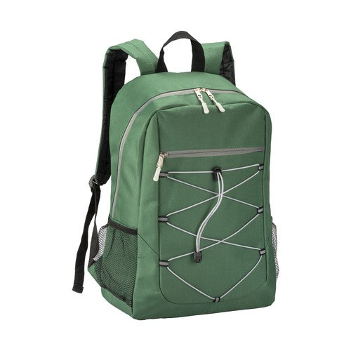 G18133 Zaino in poliestere 600D con 4 tasche di cui 2 laterali retinate