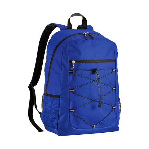 G18133 Zaino in poliestere 600D con 4 tasche di cui 2 laterali retinate