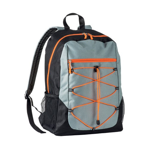 G18133 Zaino in poliestere 600D con 4 tasche di cui 2 laterali retinate