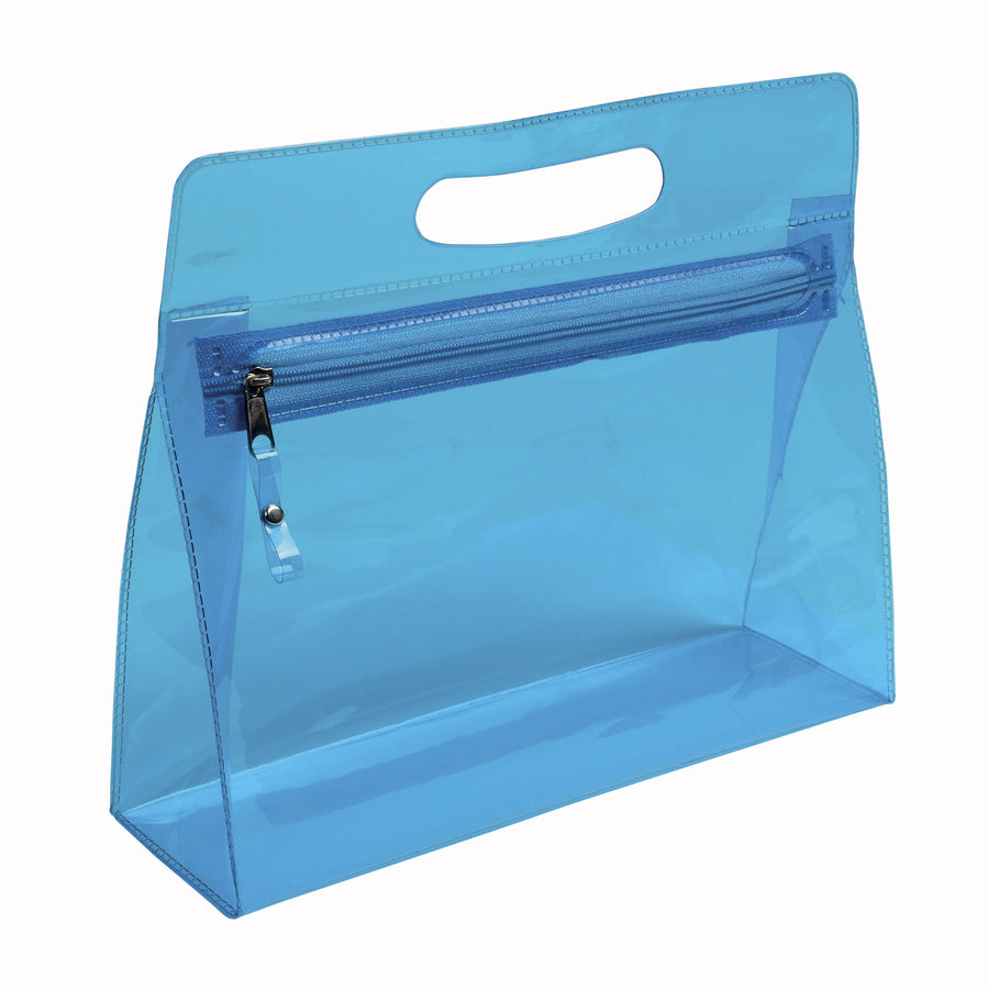 G18141 Beauty in PVC trasparente con chiusura a zip e maniglia