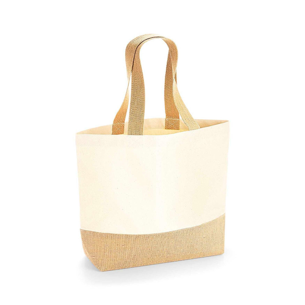 GW451 Jute Base Canvas Tote
