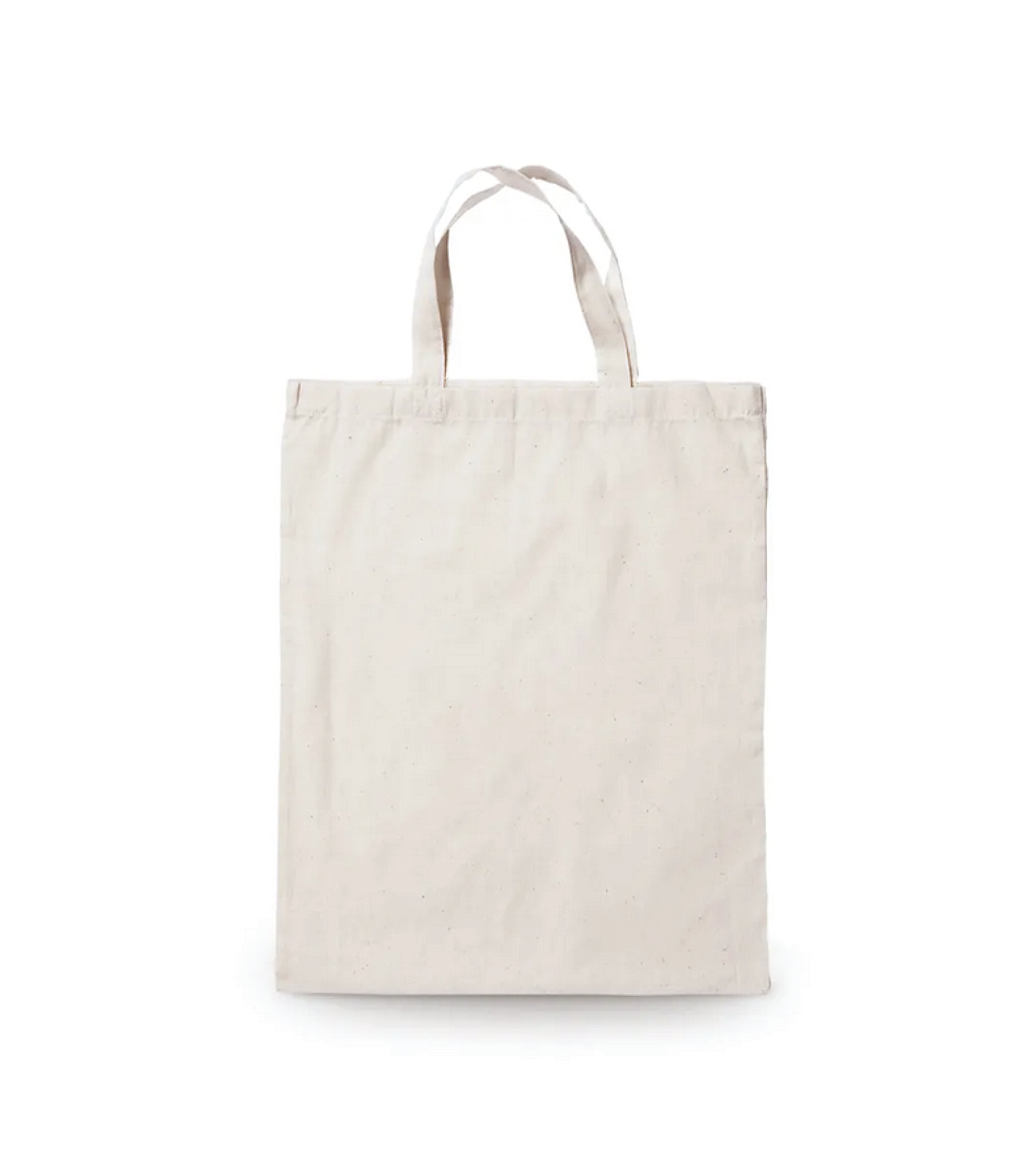 G1612322 Shopper mini in cotone naturale 135 gr/m², manici corti