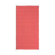 G24410 Telo mare/pareo  in cotone riciclato  da 180 gr/m2 con frange, misura 90x170 cm