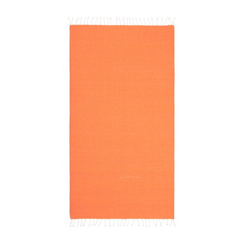 G24410 Telo mare/pareo  in cotone riciclato  da 180 gr/m2 con frange, misura 90x170 cm