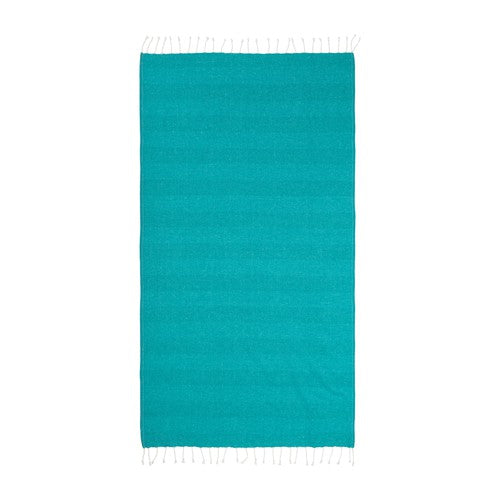 G24410 Telo mare/pareo  in cotone riciclato  da 180 gr/m2 con frange, misura 90x170 cm